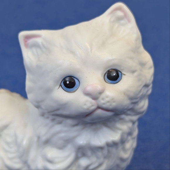 Vintage Kitten Cat Sculpture Homco Porcelain - Picture 7 of 9